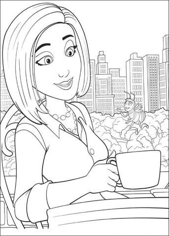 Vanessa Meets Barry  Coloring Page